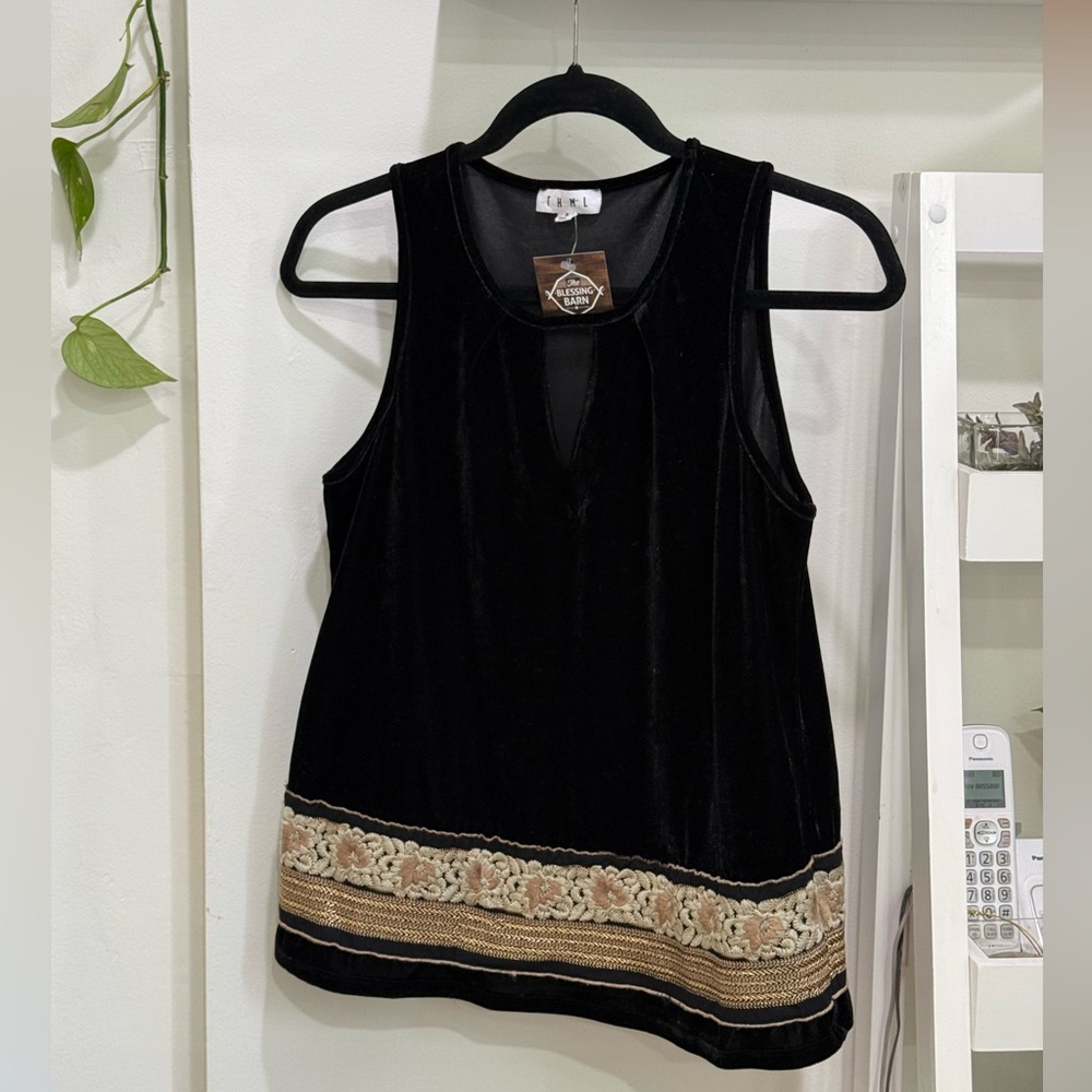 THML Black Velvet Tanktop